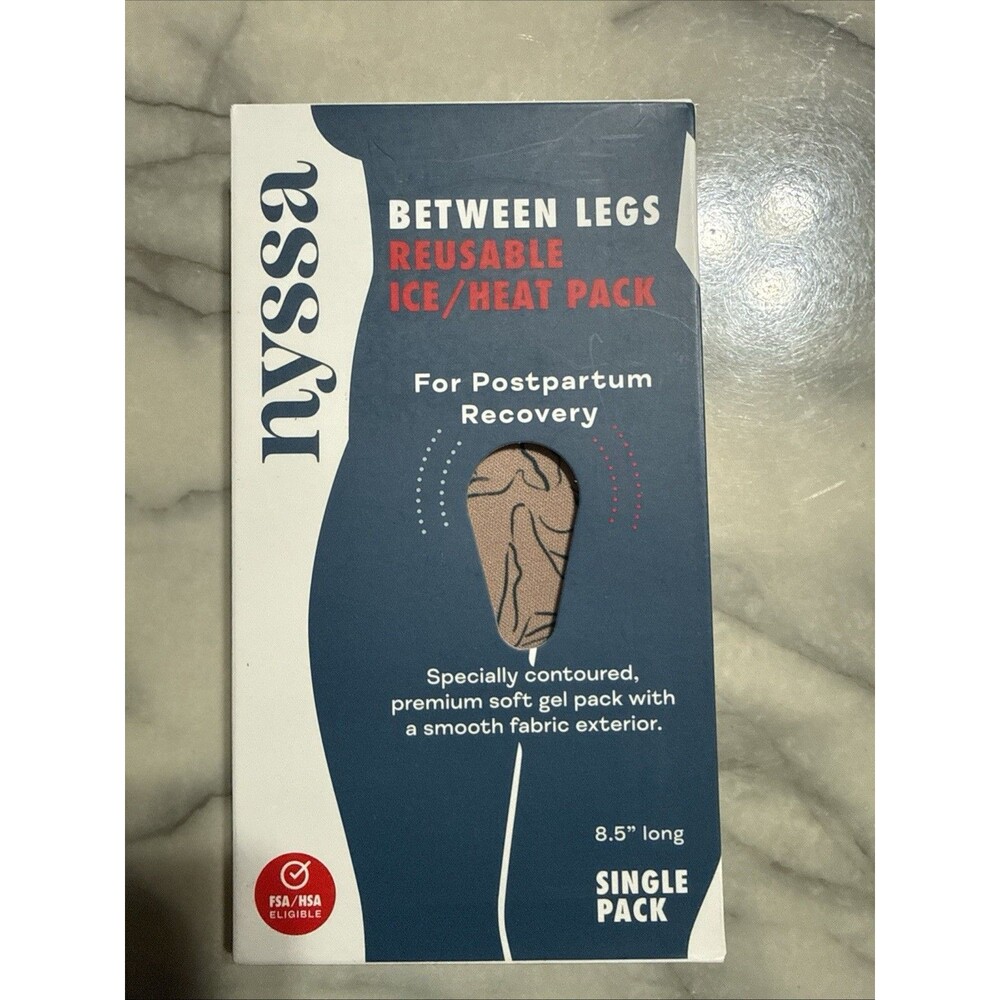 Nyssa Ice Heat Between Legs Reusable Postpartum Recovery 8.5" Long Single New